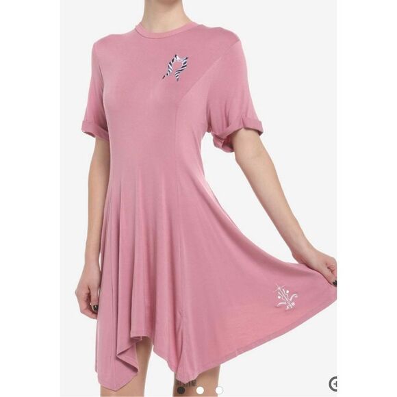 Her Universe Star Wars Ahsoka Tano T-Shirt Rayon Dress size Medium - Picture 1 of 8